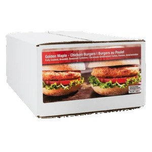 Golden Maple Frozen Chicken Burgers